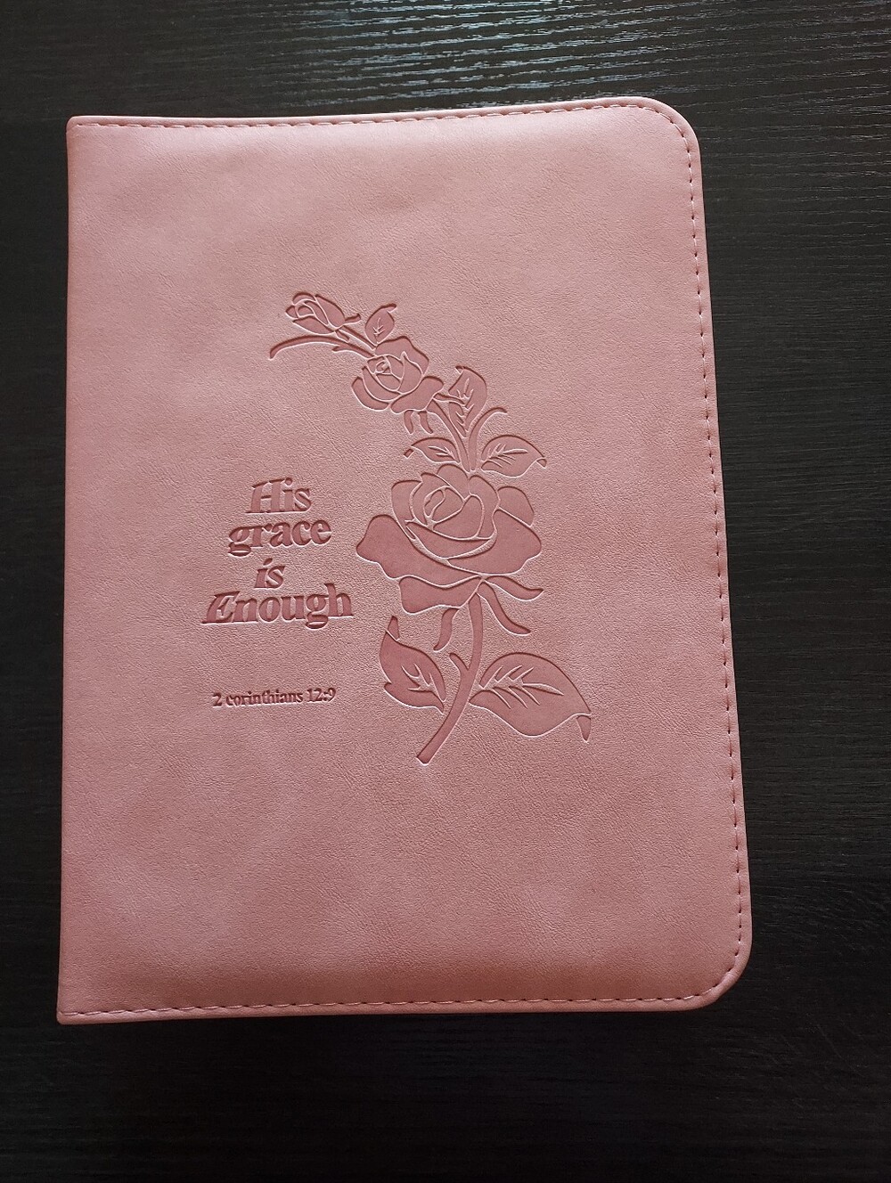 Amazon Pink Floral Faux Leather Bible Cover